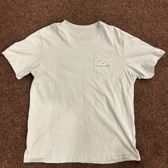 Southern Tide Men's Mint T-shirt (Tailgates & Touchdowns) - Picture 1 of 5